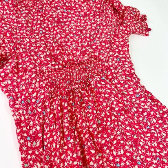 Free People Red Floral Midi Dress - Picture 12 of 15